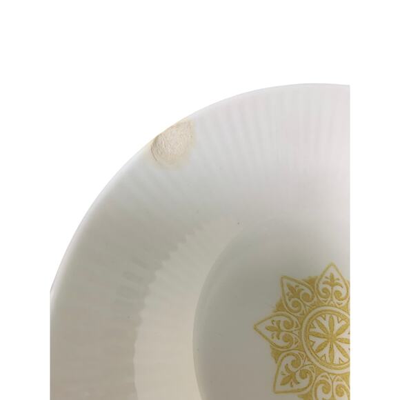 3 Vintage 1960s Sheffield Serenade Solid White Gold 5.5" Ceramic Shallow Bowls - Picture 5 of 5